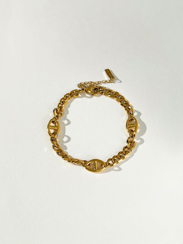 Banksia - Chunky Mariner Curb Chain Bracelet