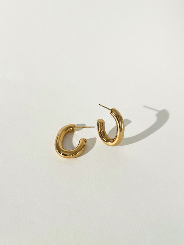 Cascade - Oval Hoop Earrings