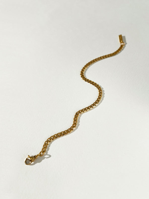 Attitude - Thin Curb Chain Bracelet (4MM)