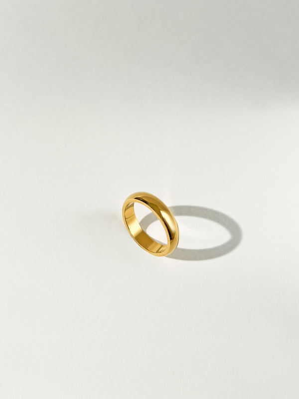 Eloise - Thin Plain Band Ring (4MM)