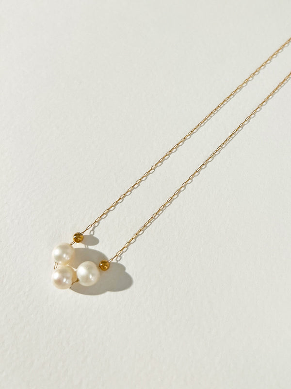 Etude - Freshwater Pearl Row Necklace