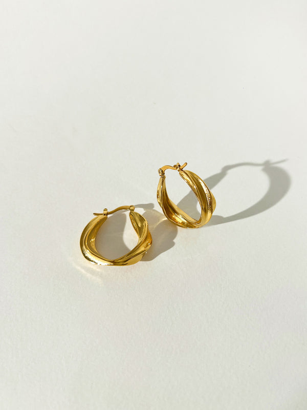 Glory - Chunky Sculptural Hoop Earrings