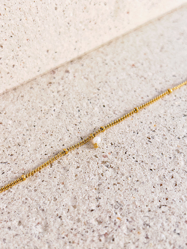 Illumination - Singular Freshwater Pearl Charm Bracelet