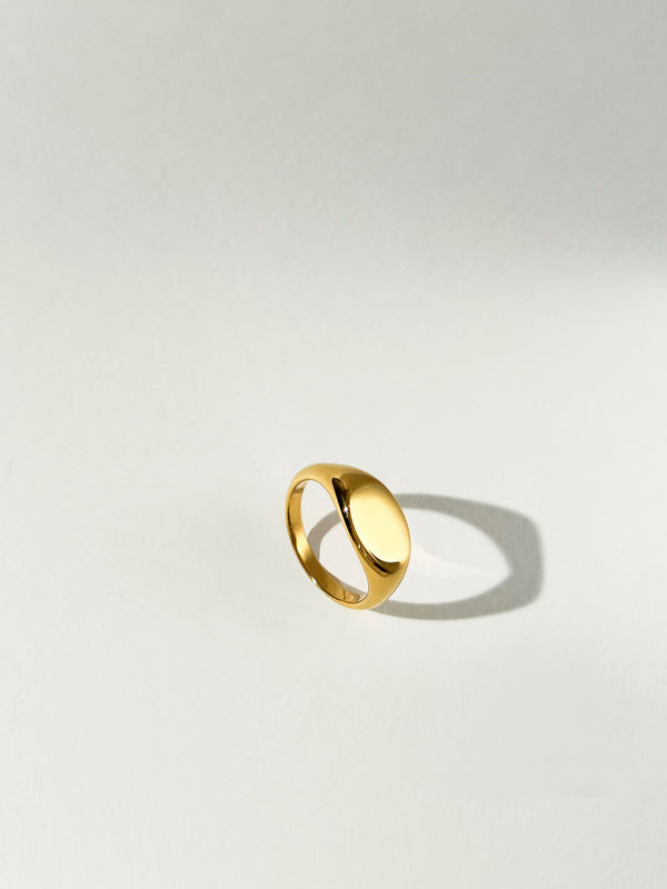 Irony - Chunky Oval Signet Ring