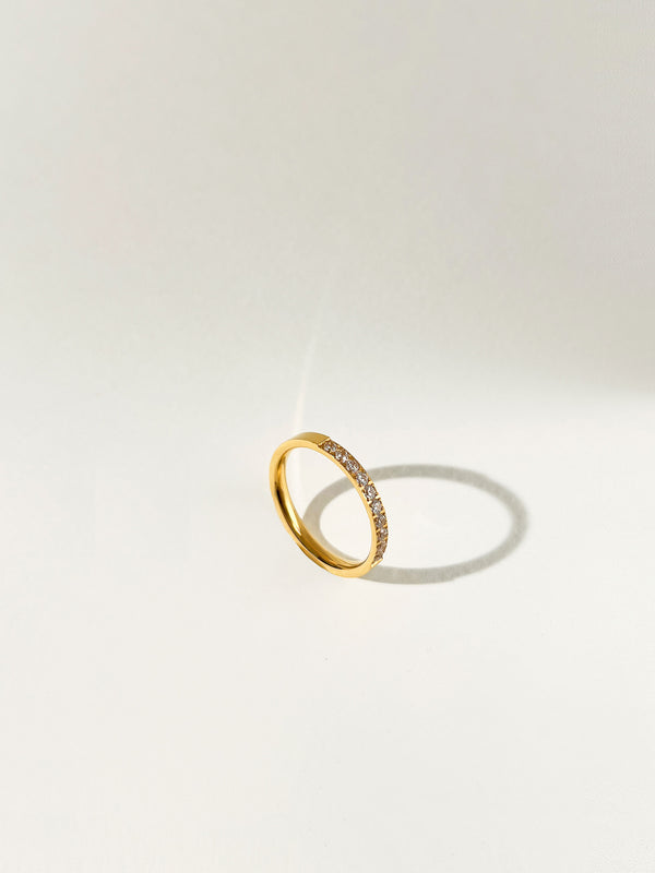 Morning - Thin Pave Zircon Ring