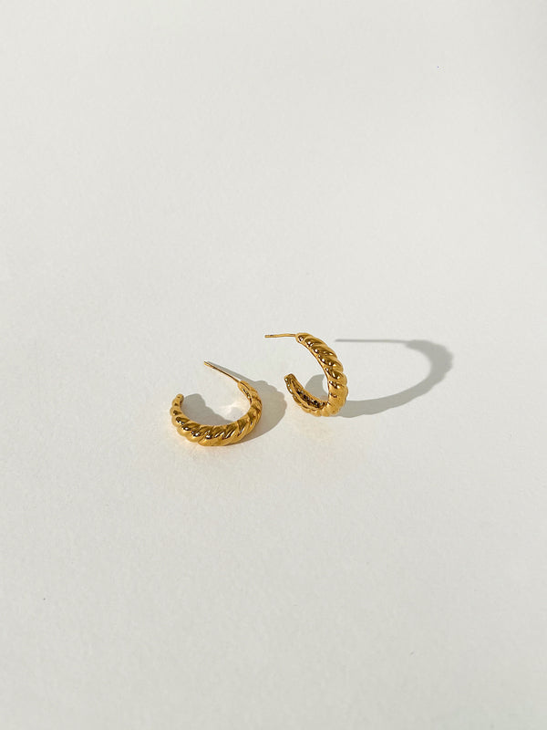 Motion - Croissant Hoop Earrings