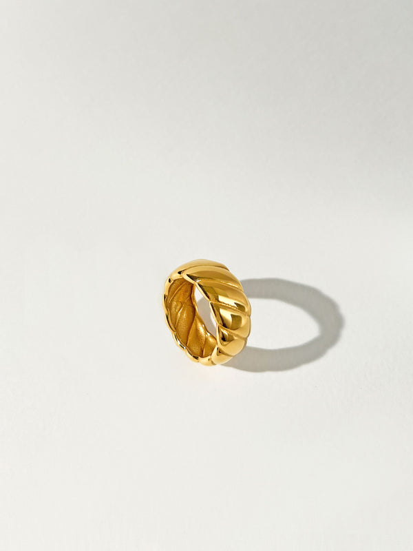 Oblivious - Chunky Ribbed Flat Band Ring