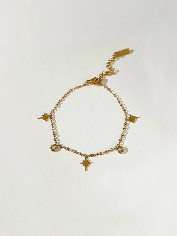 Ruminate - Star Zircon Charms Bracelet