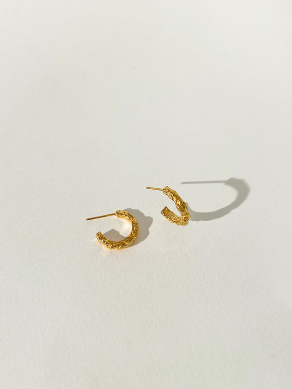 Treasure - Textured Hoop Earrings