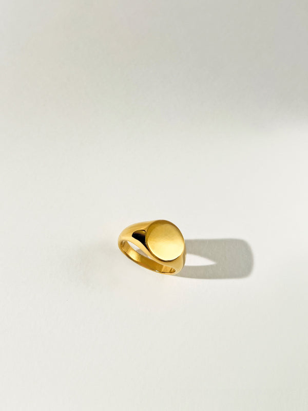 Woeful - Chunky Circle Signet Ring