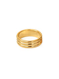 Theatrical Ribbed Design Band Ring