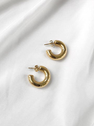 Alchemy Small Thick Tubular Earrings