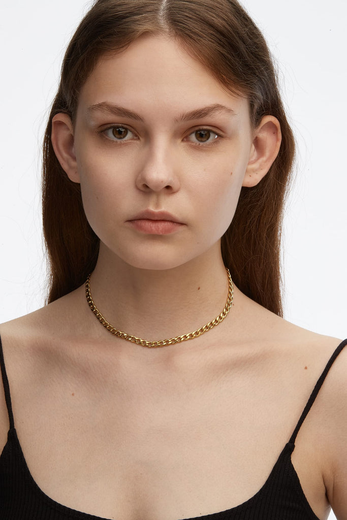 Profound Curb Chain Choker Necklace
