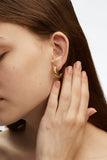 Imagination Textured Croissant Earrings