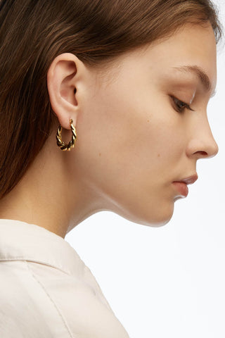 Sienna Twist Chunky Hoop Earrings
