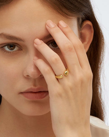 Promised Asymmetrical Wrap Ring