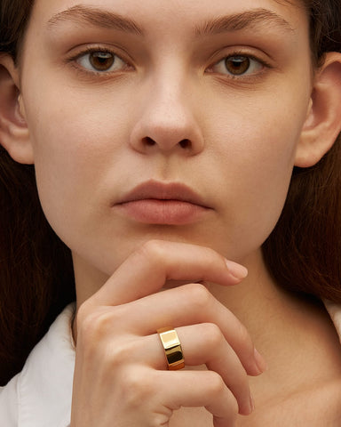 Radiant Octagon Shaped Ring