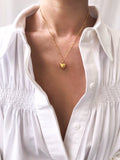 Alliance Fine Chain w/ Large Heart Pendant Necklace