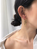 Encore Chain Loop Stud Earrings